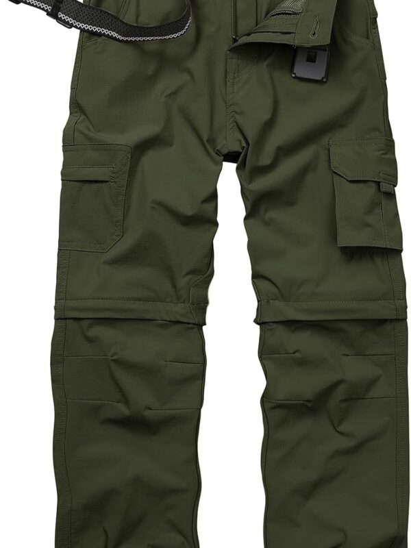 Hiking Pants Men Convertible Quick Dry UPF 50 Lightweight Zip Off Safari Fishing Travel Cargo Trousers