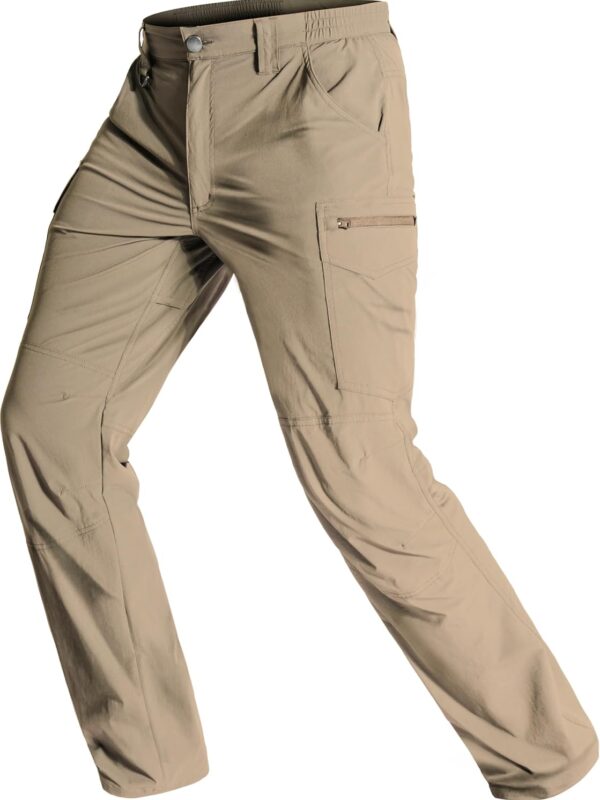 Men's Lightweight Hiking Pants Water Resistant Quick Dry Breathable Stretch Outdoor Travel Fishing Cargo Work Pants