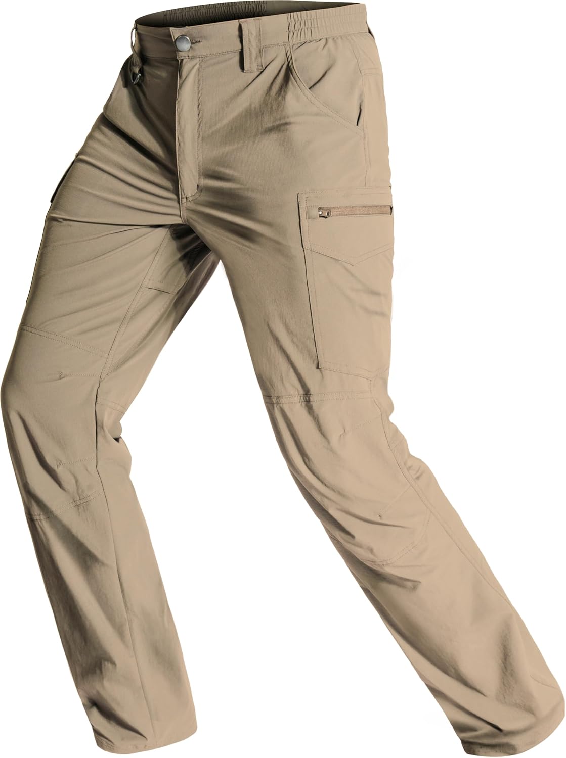 Men's Lightweight Hiking Pants Water Resistant Quick Dry Breathable Stretch Outdoor Travel Fishing Cargo Work Pants
